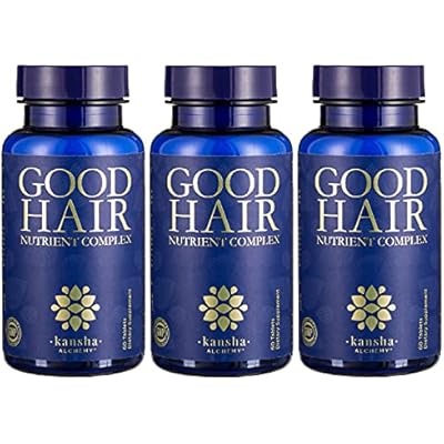 Good Hair Growth 3 Bottles with DHT Blocker & Biotin for Longer, Stronger & Healthier Hair with Folic Acid, Saw Palmetto, Vitamins A,C,E Perfect Hair Growth for Men & Women