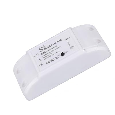 Eversecu WiFi Smart Light Switch 10A Mini DIY Breaker Module, Control by Smart LifeTuya App, Compatible with Google HomeAlexa Echo