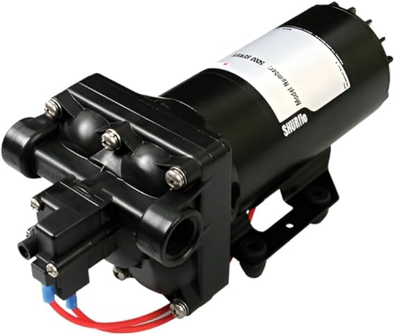 PENTAIR SHURFLO 5059-1310-D011 12 VDC Automatic Demand Diaphragm Pump, 5.3 GPM, 90 PSI, 1/2" NPTF Port, Self Priming 8 ft, Chemical Resistant Water Pump for Spraying, Transfer, Industrial Use