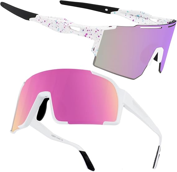 OULAIQI Baseball Sunglasses for Men Women,Sports Cycling Glasses for Running Driving Fishing Volleyball Mountain Bike Sunglasses with UV Protection