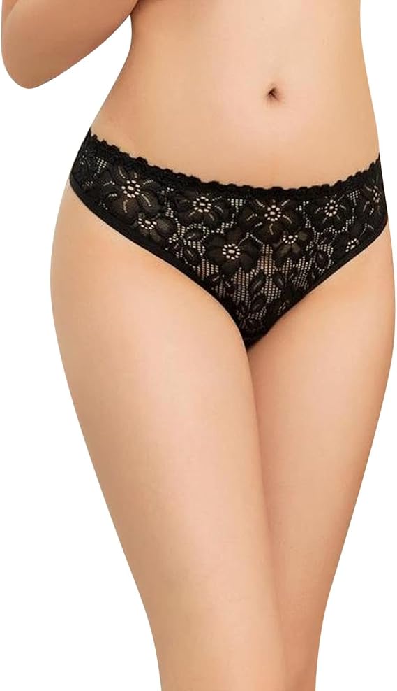 Women Sexy Lace Thong Underwear Still Sexy Lingerie Sexy Hollow Panties Cotton File Lace Thong Preteen Panties Lace