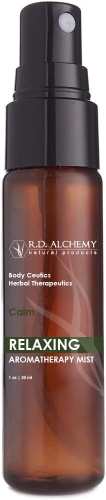 RD Alchemy - 100% Natural & Organic Relaxing Mist. Calming Lavender & Lemon Balm Extracts soothe to feel better.