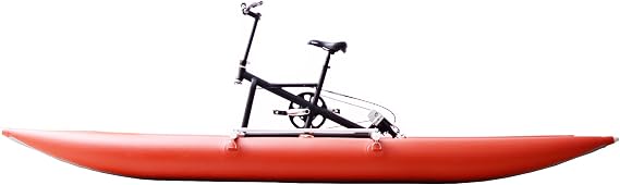 Water Bikes, Chili Pontoon Banana Water Bike Inflatable Kayak Bikeboat for Lake, Water Sports Touring Kayaks Sea Pedal Bicycle Boat for Sport Fun Fishing... (Chili-WaterBike)