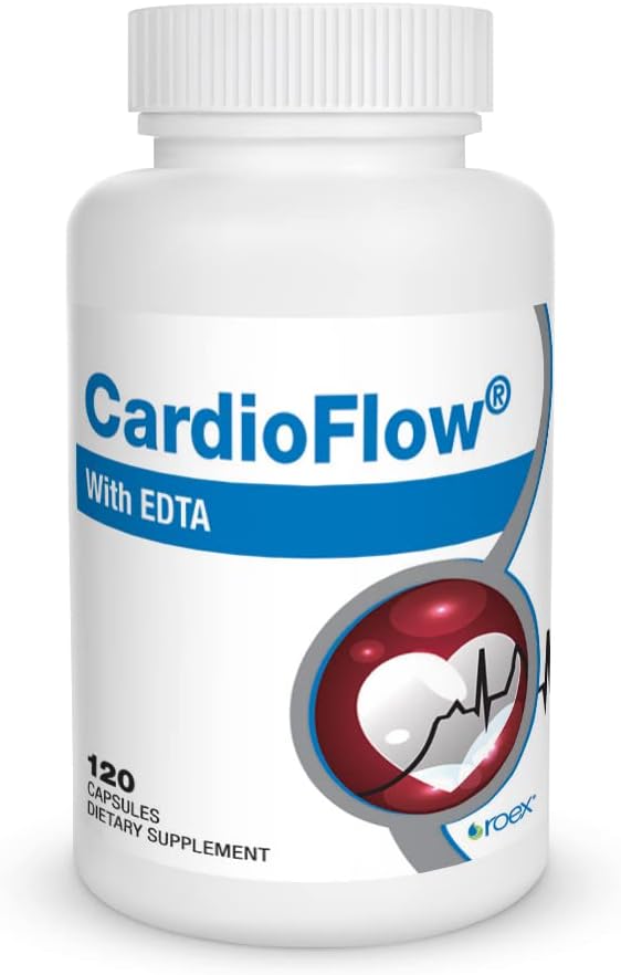Roex Vitamins Cardio Flow with EDTA Capsules, 120 Count