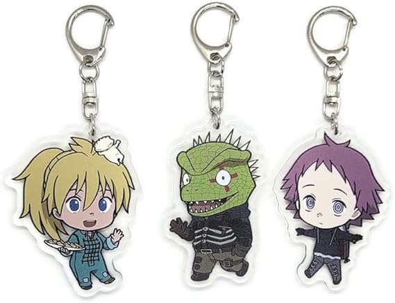 EBTY DREAMS Inc. - Set of 3 Dorohedoro Acrylic Keychain Ebisu, Nikaidou, Caiman v1
