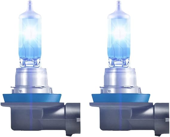 OSRAM COOL BLUE INTENSE H11, +100% more brightness, up to 5,000K, halogen headlight lamp, LED look, Hanging folding box (2 lamps)