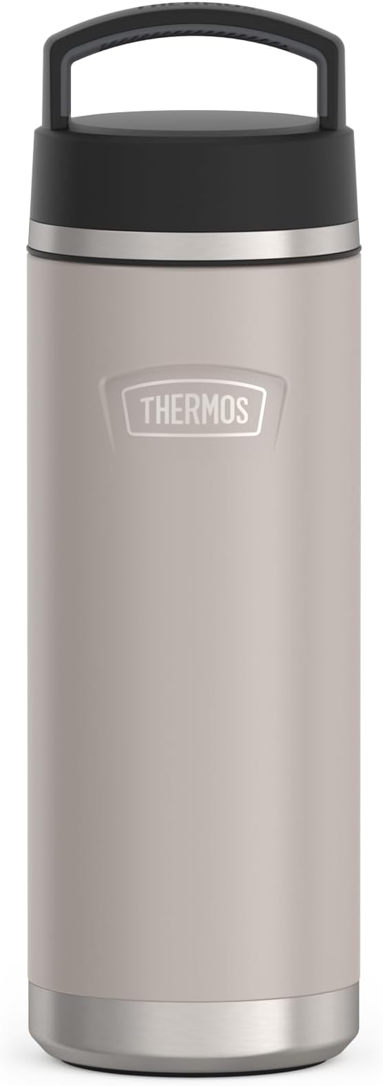 THERMOS Icon Beverage Bottle 0.71 L, Beige/Sandstone Matt, Thermos Flask, Stainless Steel 710 ml, Insulated Drinking Bottle, 18 Hours Hot / 24 Hours Cold, Dishwasher Safe, Completely Leak-Proof,