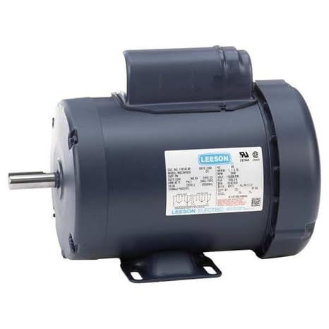 Leeson GeneralPurposeMotor,1hp,3450RPM,56 110142.00-1 Each
