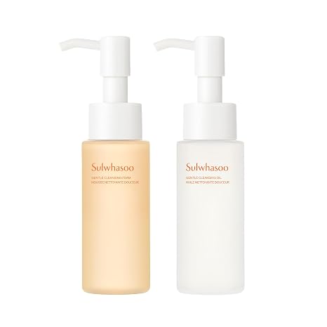 Sulwhasoo Gentle Cleansing Foam | Hydrating Korean Facial Cleanser | Removes Makeup, Dirt & Oil | Softening Daily Face Wash for Dry, Normal & Sensitive Skin