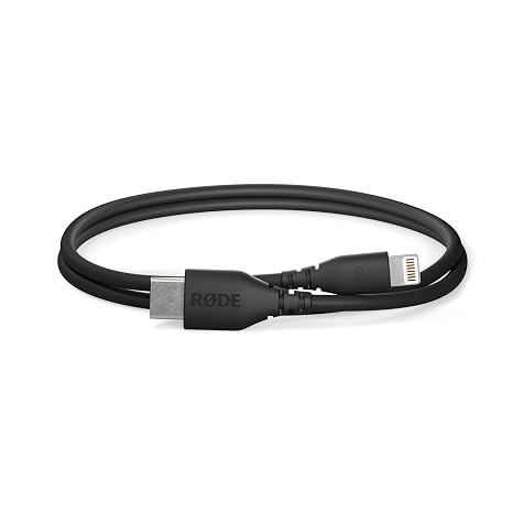 RDE SC21 30cm Short USB-C to Lightning Cable for Connecting RDE Audio