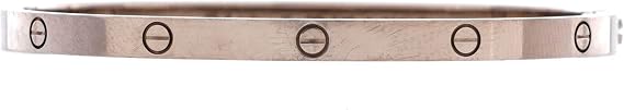 Pre-Loved Love Bracelet 18K White Gold Small, White Gold