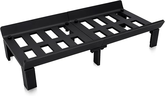Fireplace Grate 20inch - Wood Stove Grates Heavy Duty | Fireplace Log Holder | Firewood Log Burning Wrought Iron Rack | Fire Pit Tray for Indoor Chimney Hearth & Outdoor Kindling Tool