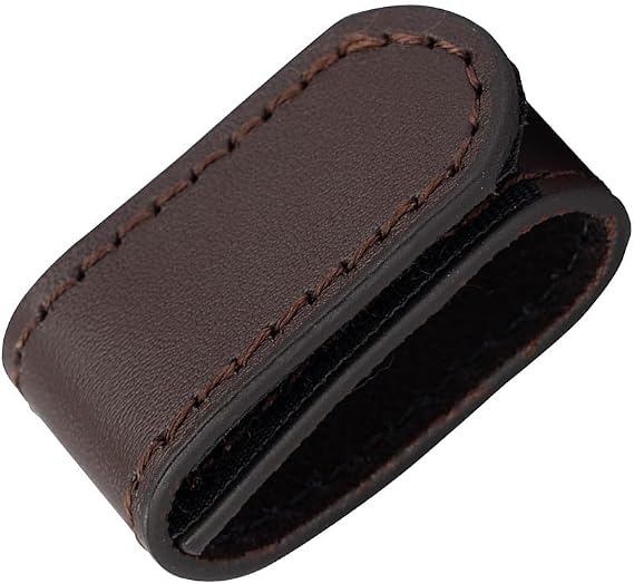 TACNEX Genuine Leather Belt Keeper 1 3/8" - 1 1/2" Wide Men's Belt Loop Stays Dress Belt End Holder Retainer Tool Belt Band