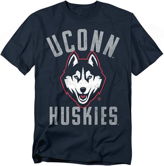 University of Connecticut Official Huskies Logo Unisex Adult T Shirt