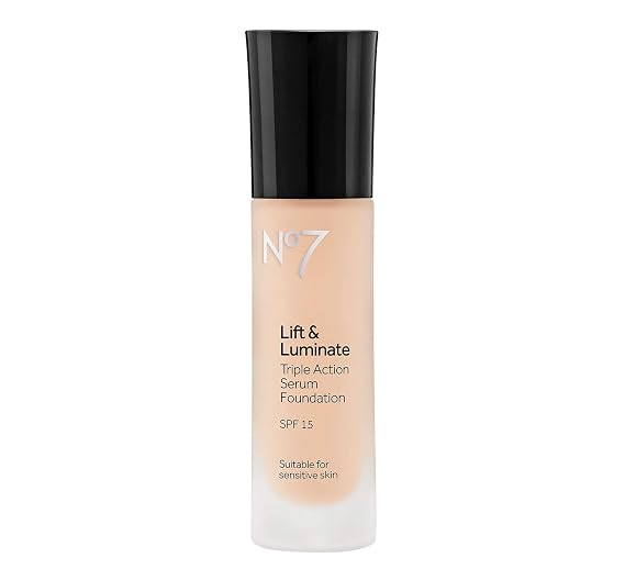 Boots No7 Lift & Luminate Foundation SPF 15 Warm Beige - 1oz Warm Beige