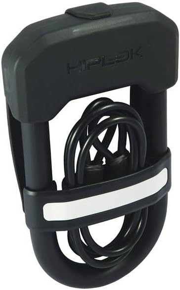 Hiplok DC Bügelschloss mit Zusatz-Stahlkabel Unisex ALL BLACK Schließbereich: 13.5cm x 7cm + 100cm