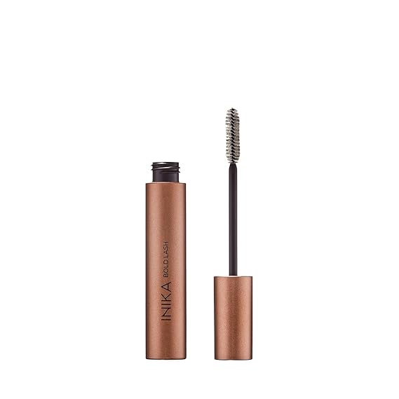 INIKA Organic Bold Lash Mascara, Vegan and Non-Toxic, Amplifies Lashes for Volume and Length, with Conditioning Natural Ingredients and Pure Mineral Pigments, Cruelty-Free, 0.43 fl oz  13ml BLACK