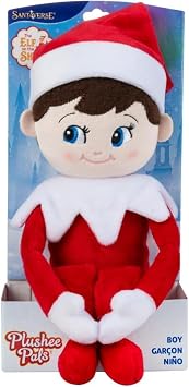The Elf on the Shelf Plushee Pals - 17-inch Scout Elf Plush Toys Blue Eyed Boy- Huggable and Lovable Stuffed Elf Plush