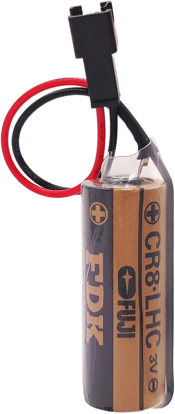 3V 3000mAh Battery Replaces Fuji FDK CR8.LHC 17430, Toto CR8-LHC TH559EDV410R, TOTO THP3053 Back Up Batteries for Eco EFVS, Toto Flush Valves and Faucets