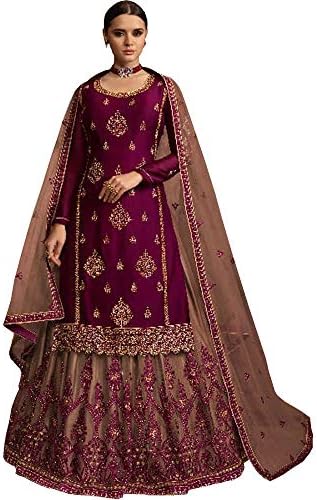 Indian Style Salwar Kameez Lengha Dress Designer Pakistani Wedding Wear Shalwar Kameez Lahenga Suits