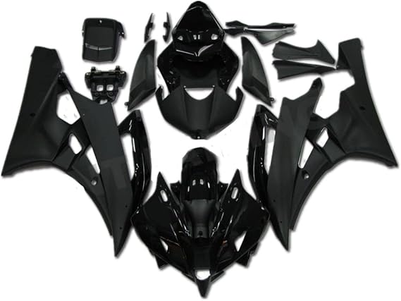 US STOCK Matte Glossy Black Fairing Fit for Yamaha 2006 2007 YZF R6 06 07