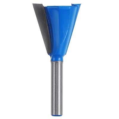 HARFINGTON Dovetail Router Bit 14 Shank 1 Dia Tungsten Carbide 14 Degree Dovetail Joint Joinery Bit for Drawer Cabinet Box Joints Making Woodworking