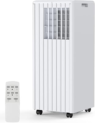 GarveeHome 8000 BTU Air Conditioner Portable for Room, Quiet AC with 3 Cooling Modes, 24H Timer, LED Display & Remote, Floor Standing Air Cooler for Bedroom, Office, or Dorm