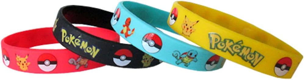 Pokemon Rubber Bracelet Set 4pc