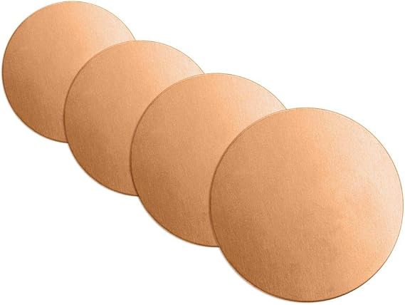 ImpressArt - Premium Stamping Blank Variety Pack (4 Discs Pack) (Solid Circle, Copper)