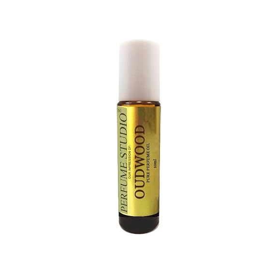 Perfume Studio Oil IMPRESSION Compatible with Oud Wood for Men. 10ml Roll On