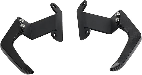 Rear handle Motorcycle Passenger Rear Seat Grab Bar Handle Hand Armrest Rail Luggage Rack Accessories For DUKE 250 2018 2019 2020(Black- Silver)