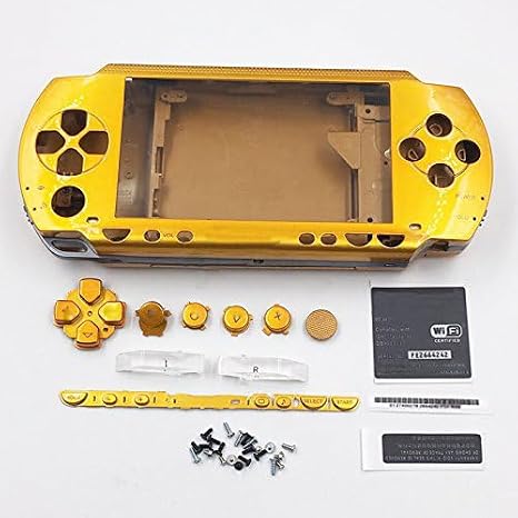Housing Case Shell Cover With Buttons Screwdrivers For PSP 1000 1001 Gold