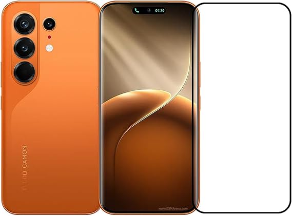 Microcase TEKNO Camon 50 Ultra ile uyumlu Tam Kaplayan Çerçeveli Tempered Ekran Koruyucu -AL3276