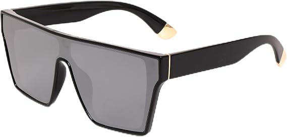 Oversized Polarized Sunglasses for Men Sunglasses Large Flat Top Chic Big Square Shades Sun Glasses