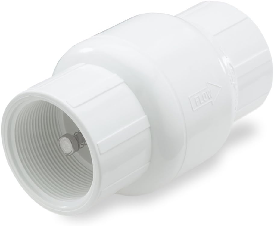 NDS 1001-07 34 PVC IPS Spring Check Valve F by F 4-18 Length