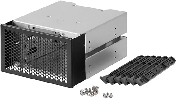 3.5 Inch HDD Cage Rack Hard Driver Tray Hard Drive Cage Support 3 HDD Hard Disks