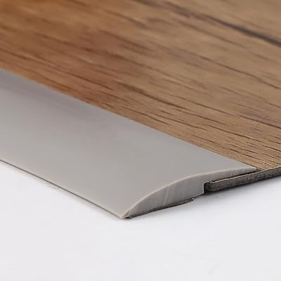 REMYS Doorway Uneven Floor Transition Strip, Wood to Tile Floor Threshold Strip, PVC Flooring Edge Trim for CarpetLaminate FloorUneven Floors, with Self Adhesive Tape Color : Dark Gray