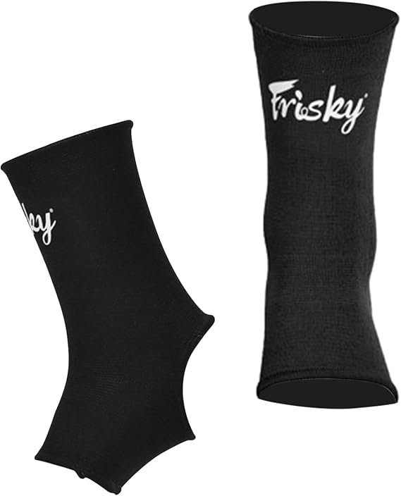 Muay Thai Ankle Support Wraps, Muay Thai Foot Brace, Foot Guard Equipment, Boxing Ankle Brace for Boxing Gym Kickboxing, Black M