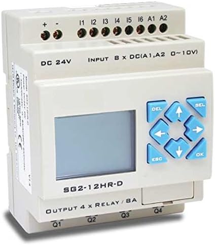 PLC Controller 12/24VDC 4 Circuits Programmable Advanced Time Control w Software & USB Interface, 8 inputs for Command or Override UL