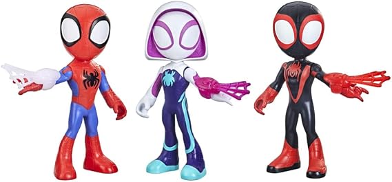 SPIDEY AND HIS AMAZING FRIENDS Marvel Supersized Hero 22.5-cm Action Figures 3-Pack