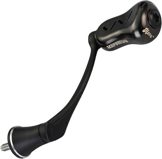 Mamba Series Power Handle 2.28'' (58 mm) with Titanium Knob Compatible for Shimano Stradic FL FM, Stella, Vanford, Vanquish, Twin Power, Nasci FC FD 1000-5000 Spinning Reels