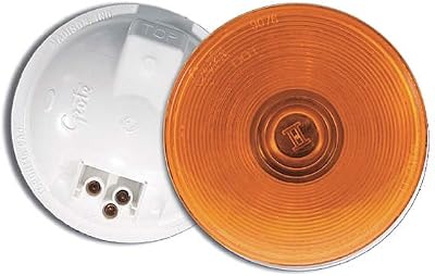 Grote StopTailTurn Lamp, Yellow, Round
