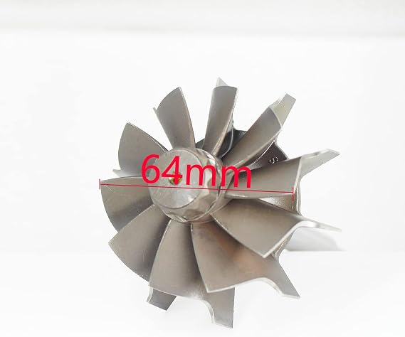 Turbo Wheel Shaft Turbine Fits For Holset HX35 HX35W HX40 HX40W 10 Blades 64mm X 76mm Turbocharger