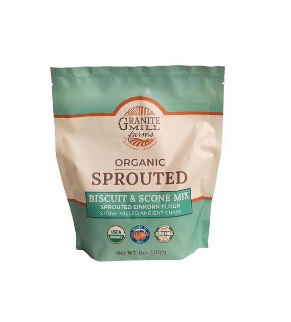 Granite Mill Farms Sprouted Organic Einkorn Biscuit & Scone Mix, 310 grams