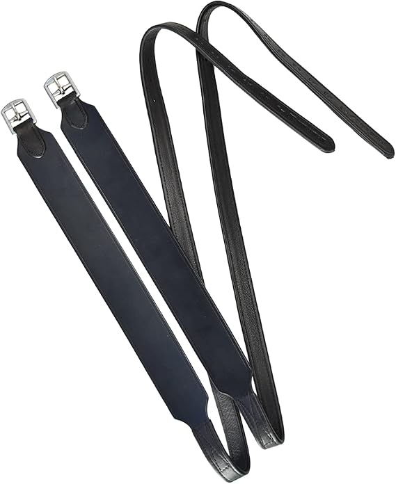 Total Saddle Fit Stability Stirrup Leathers Jump & Dressage Styles - Wide Body English Stirrup Leathers