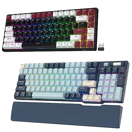 RK ROYAL KLUDGE RK96 LMT Forest Blue & RK84 LMT Americano Black Bundle