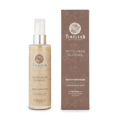 TBS Facial Cleanser Mediterranean Olive Oil for Dry Skin - Moisturising Care Radiant Skin Removes Makeup Remnants and Sebum