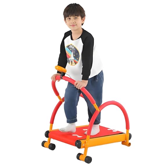 Kids Treadmill for Fitness, Toddler Treadmills with LED Monitor and Handle Bar, Self Propelled Tread Mill, Fitness Exercise Equipment Suitable for Children Aged 3-12 Year Old