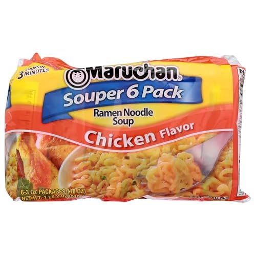 Maruchan Ramen Noodles Chicken Flavor, 3 Ounce, 6 Count Pack of 1