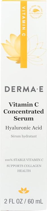 DERMA-E Vitamin C Concentrated Serum, Dermatologist Tested, 2 Fluid Ounce (Pack Of 1)
